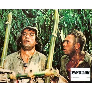 PAPILLON Original Lobby Card N05 - 9x12 in. - 1973 - Franklin J. Schaffner, Steve McQueen