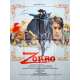 ZORRO Affiche de film - 120x160 cm. - 1975 - Alain Delon, Duccio Tessari