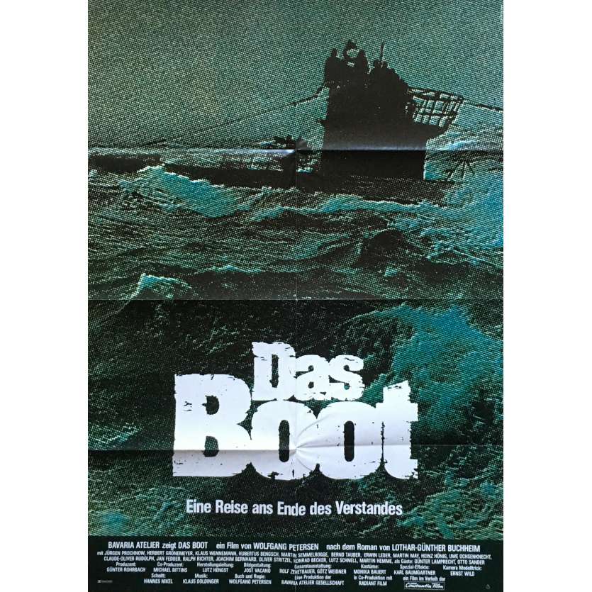 LE BATEAU Affiche de film - 59x84 cm. - 1981 - Jürgen Prochnov, Wolfgang Petersen