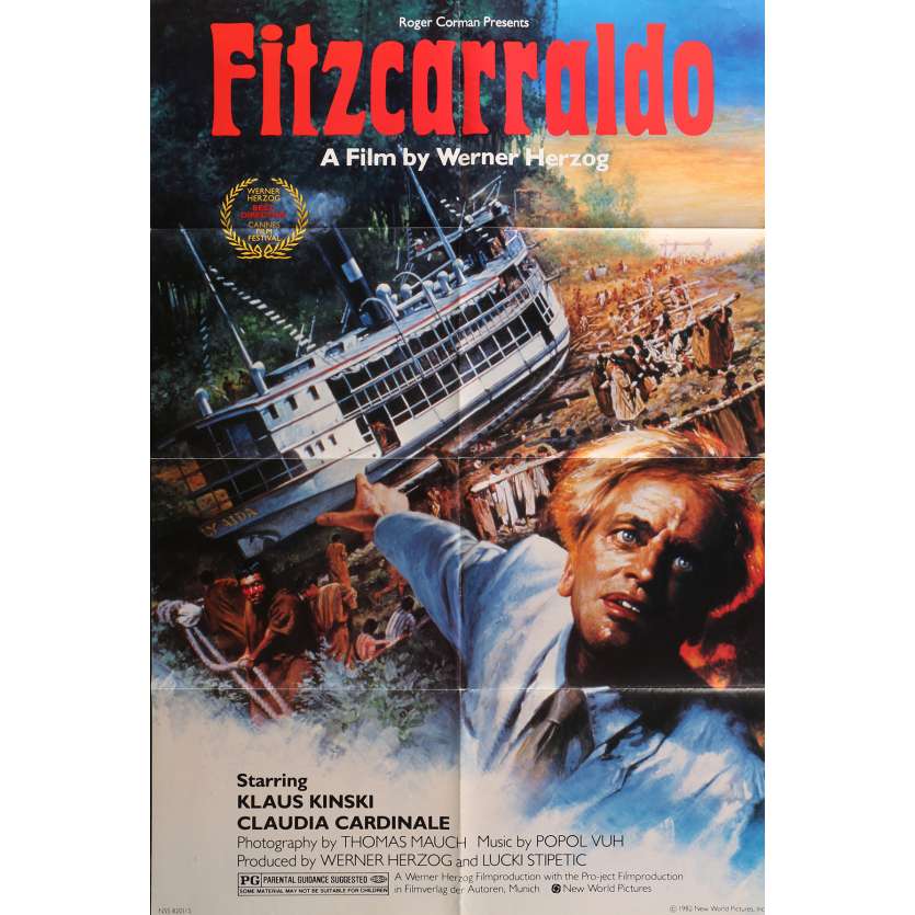 FITZCARRALDO Affiche de film - 69x104 cm. - 1982 - Klaus Kinski, Werner Herzog