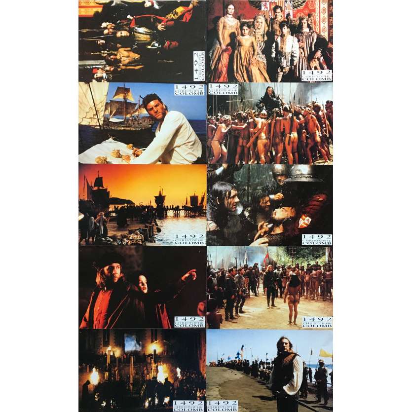 1492 - CHRISTOPHE COLOMB Photos de film  - 21x30 cm. - 1992 - Gérard Depardieu, Ridley Scott