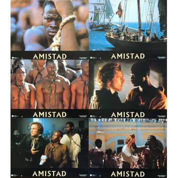 AMISTAD Original Lobby Cards x6 - 9x12 in. - 1997 - Steven Spielberg, Djimon Hounsou