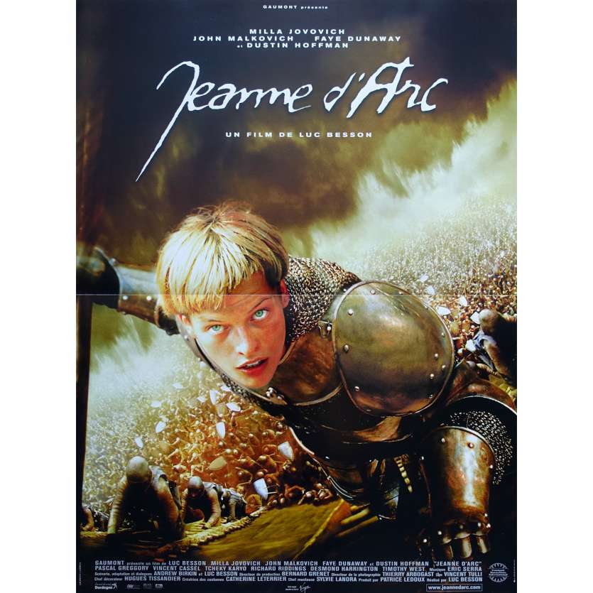 JEANNE D'ARC Affiche de film  - 40x60 cm. - 1999 - Milla Jovovich, Luc Besson
