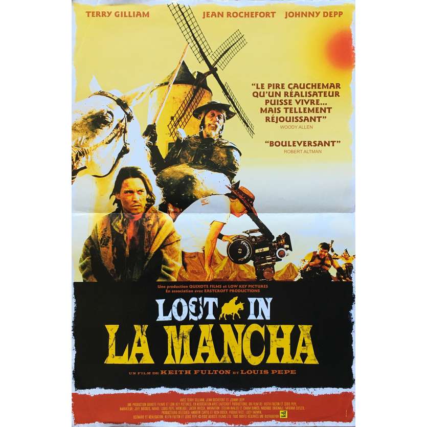 LOST IN LA MANCHA Original Movie Poster - 15x21 in. - 2002 - Terry Gilliam, Jean Rochefort