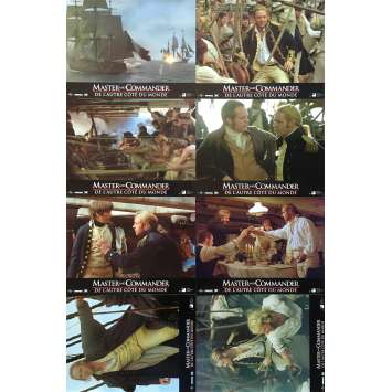 MASTER AND COMMANDER Original Lobby Cards x8 - 9x12 in. - 2003 - Peter Weir, Russell Crowe