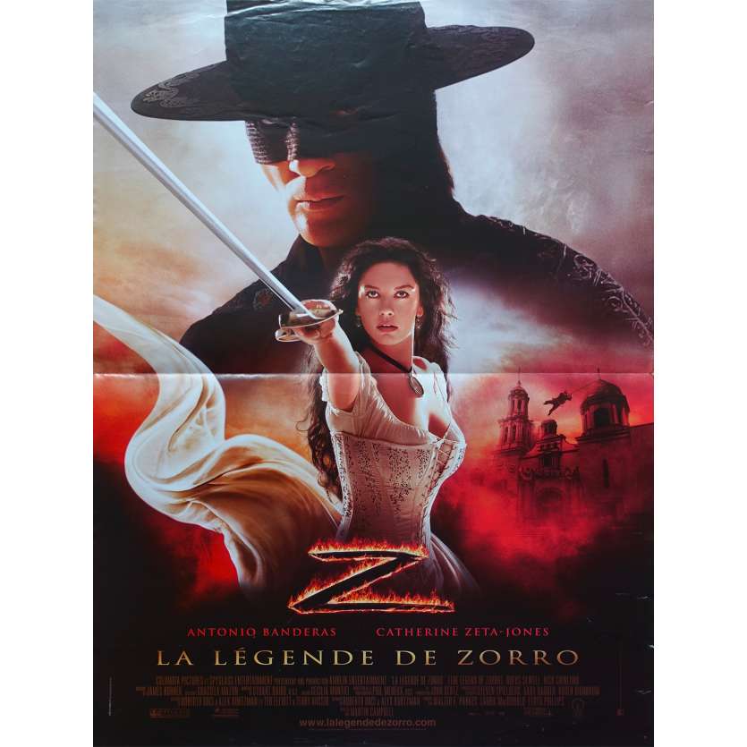 LA LEGENDE DE ZORRO Affiche de film - 40x60 cm. - 2005 - Antonio Banderas, Catherine Zeta-Jones, Martin Campbell