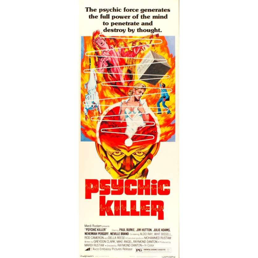 PSYCHIC KILLER Affiche du film - 36x91 cm