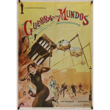 LA GUERRE DES MONDES Affiche de film - 70x100 cm. - R1970 - Gene Barry, Byron Haskin LA GUERRE DES MONDES Affiche de film - 70x100 cm. - R1970 - Gene Barry, Byron Haskin