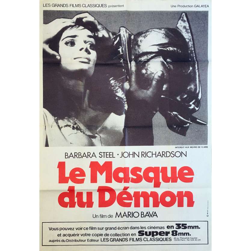 BLACK Sunday Original Movie Poster - 32x47 in. - 1960 - Mario Bava, Barbara Steele