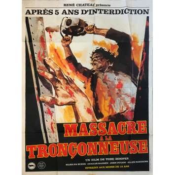 THE TEXAS CHAINSAW MASSACRE Original Movie Poster - 47x63 in. - 1974 - Tobe Hooper, Marilyn Burns THE TEXAS CHAINSAW MASSACRE Original Movie Poster - 47x63 in. - 1974 - Tobe Hooper, Marilyn Burns