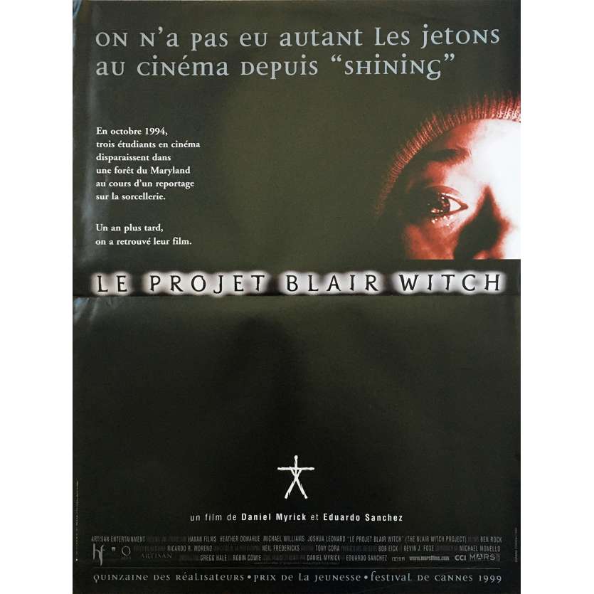 THE BLAIR WITCH PROJECT Original Movie Poster - 15x21 in. - 1999 - Daniel Myrick, Heather Donahue
