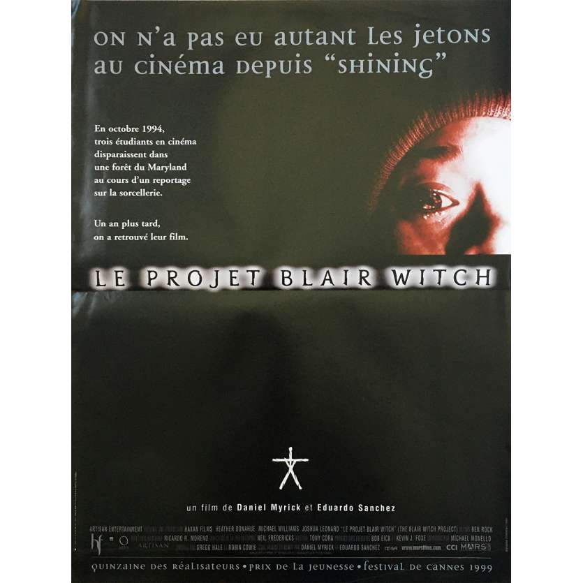 THE BLAIR WITCH PROJECT Original Movie Poster  - 15x21 in. - 1999 - Daniel Myrick, Heather Donahue