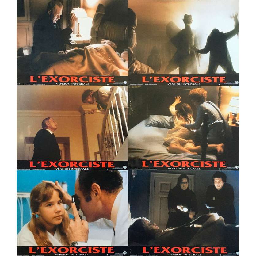 THE EXORCIST DIRECTOR'S CUT Original Lobby Cards x6 - 9x12 in. - 2001 - William Friedkin, Linda Blair