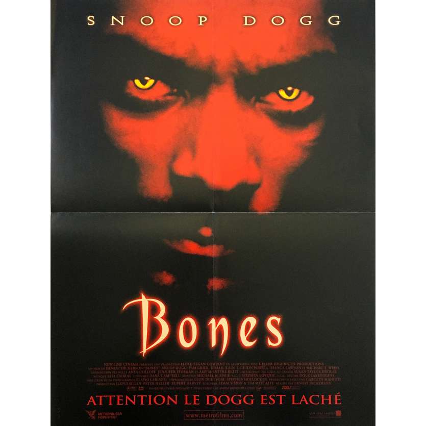 BONES Original Movie Poster - 15x21 in. - 2001 - Ernest R. Dickerson, Snoop Dogg