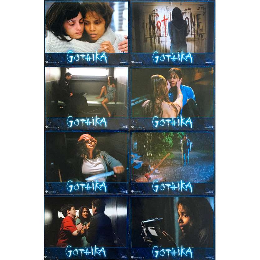 GOTHIKA Original Lobby Cards x8 - 9x12 in. - 2003 - Mathieu Kassovitz, Halle Berry