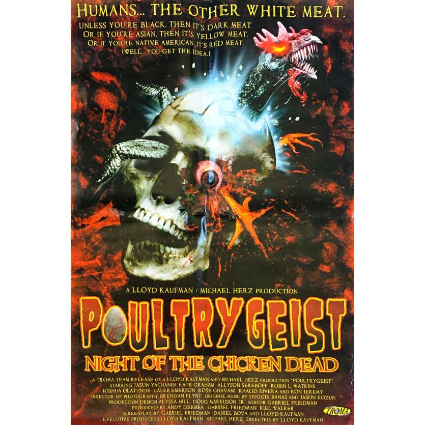 POULTRYGEIST : NIGHT OF THE CHICKEN DEAD Affiche de film - 69x102 cm. - 2006 - Jason Yachanin, Lloyd Kaufman