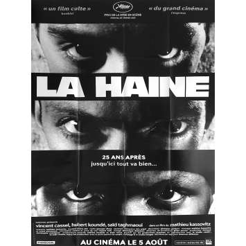 LA HAINE Affiche de film - 120x160 cm. - 2020 - Vincent Cassel, Mathieu Kassovitz