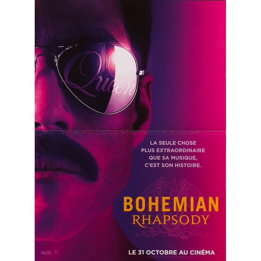 BOHEMIAN RHAPSODY Affiche de film - 40x60 cm. - 2018 - Rami Malek, Bryan Singer