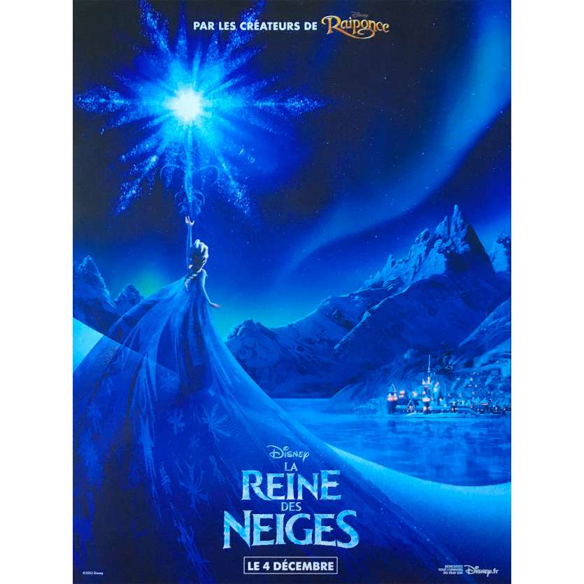 LA REINE DES NEIGES Affiche de film - 40x60 cm. - 2013 - Kristen Bell, Walt Disney