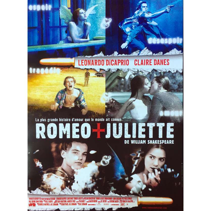 ROMEO + JULIET Original Movie Poster - 15x21 in. - 1996 - Baz Luhrmann, Leonardo DiCaprio, Claire Danes