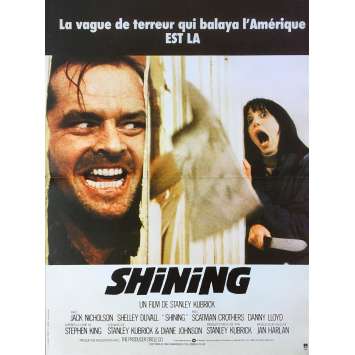 THE SHINING Original Movie Poster - 15x21 in. - R1990 - Stanley Kubrick, Jack Nicholson