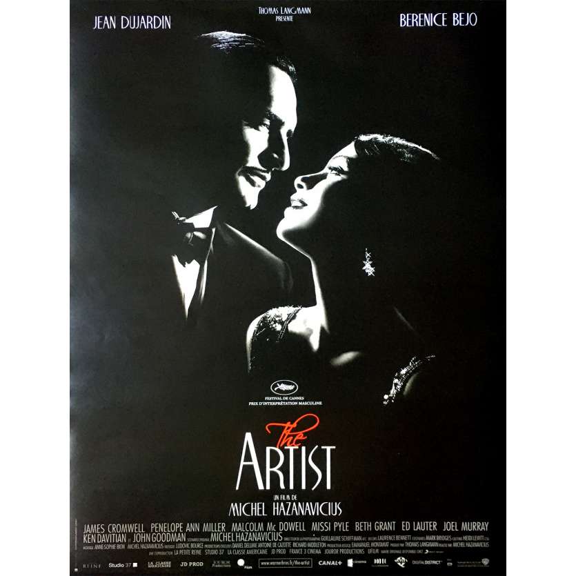 THE ARTIST Affiche de film - 40x60 cm. - 2011 - Jean Dujardin, Bérénice Bejo, Michel Hazanavicius