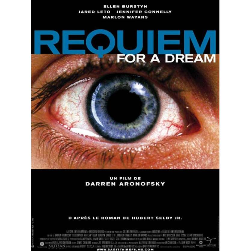 REQUIEM FOR A DREAM Affiche de film - 40x60 cm. - 2000 - Jared Leto, Jennifer Connelly, Darren Aronofsky