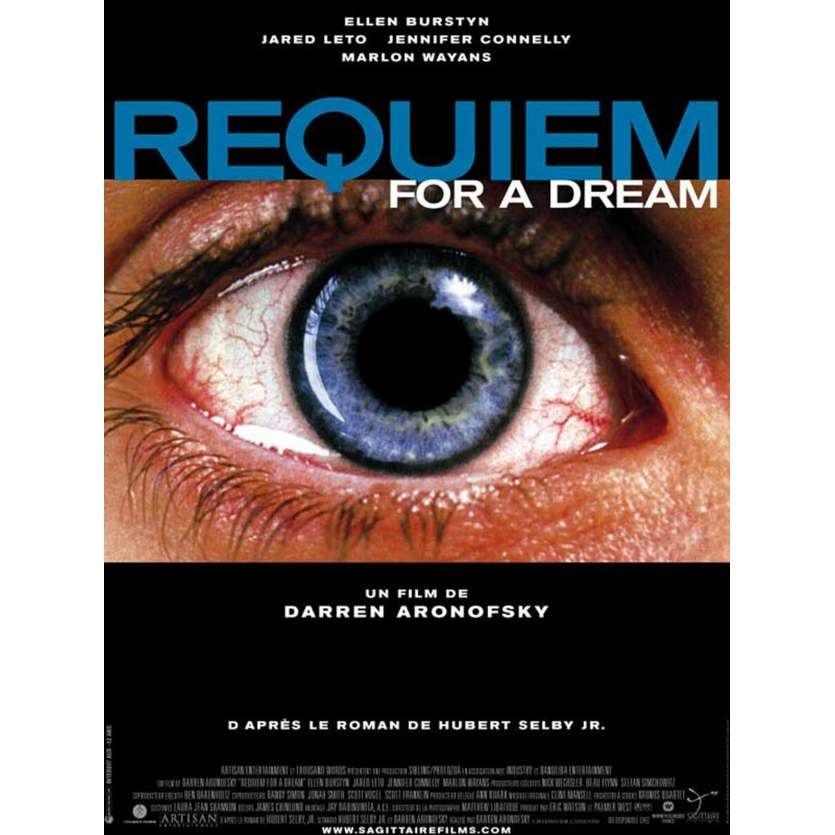 REQUIEM FOR A DREAM Original Movie Poster - 15x21 in. - 2000 - Darren Aronofsky, Jared Leto, Jennifer Connelly