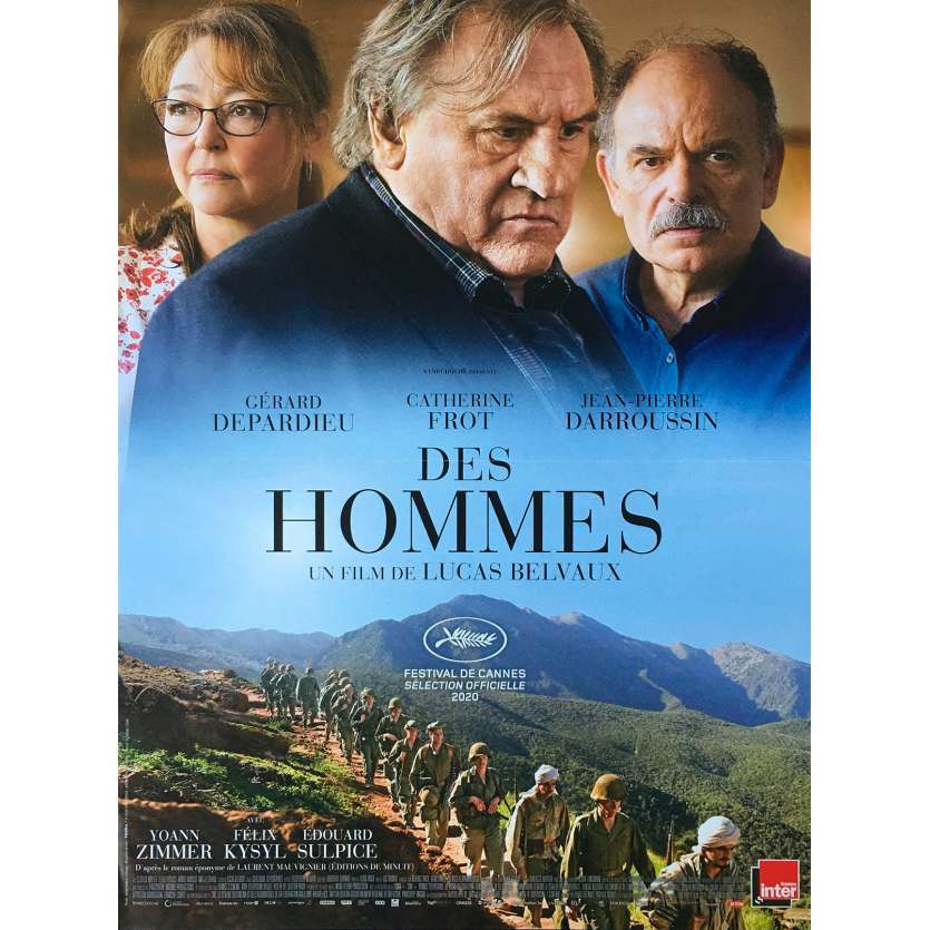 DES HOMMES Affiche de film  - 40x60 cm. - 2020 - Gérard Depardieu, Lucas Belvaux
