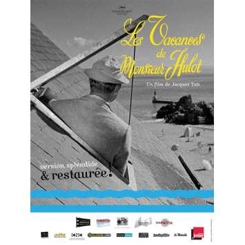 MONSIEUR HULOT'S HOLIDAY Original Movie Poster - 15x21 in. - R2000 - Jacques Tati, Jacques Tati