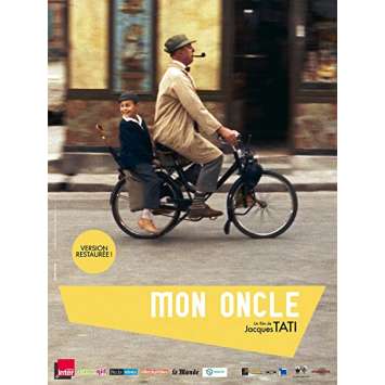 MON ONCLE Affiche de film - 40x60 cm. - R2000 - Jean-Pierre Zola, Jacques Tati