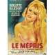LE MEPRIS Affiche de film  - 40x60 cm. - R1990 - Brigitte Bardot, Jean-Luc Godard
