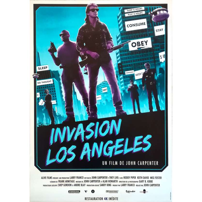 THEY LIVE Movie Poster - 15x21 in. - R2010 -   - John Carpenter, Roddy Piper
