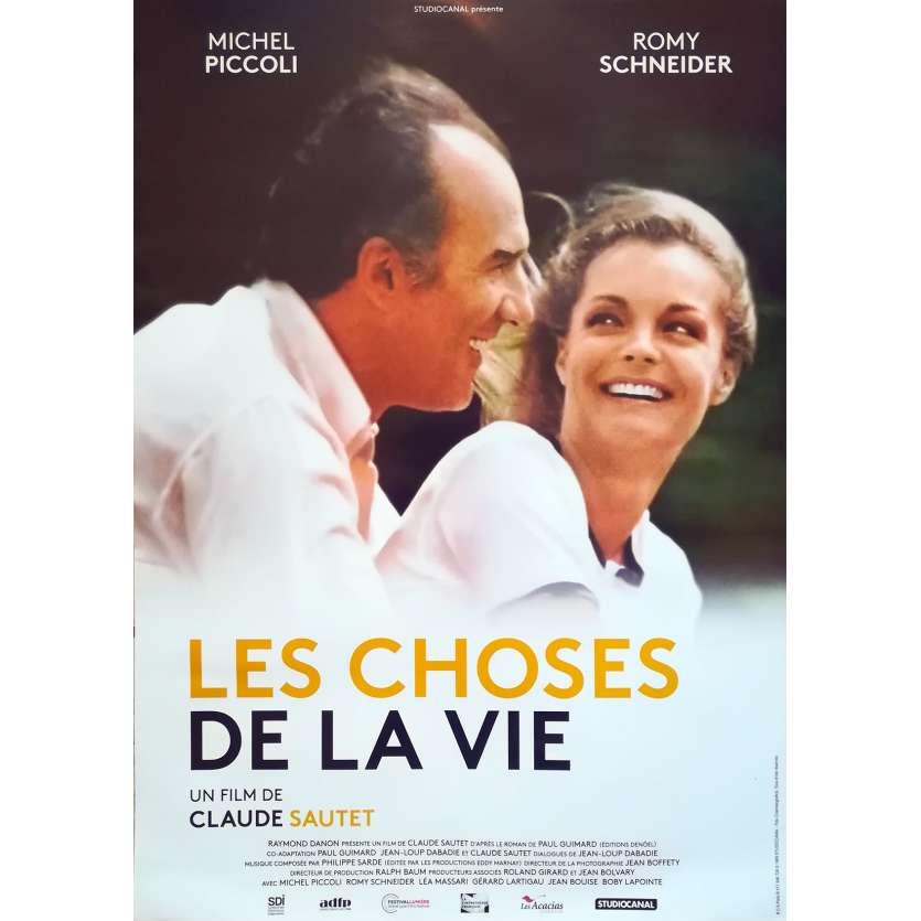 THE THINGS OF LIFE Movie Poster - 15x21 in. - R2000 - - Claude Sautet, Romy Schneider