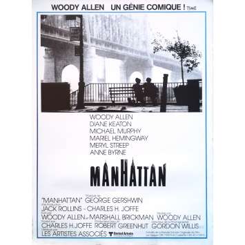 MANHATTAN Movie Poster - 15x21 in. - R1990 - Restrike - Woody Allen, Diane Keaton MANHATTAN Movie Poster - 15x21 in. - R1990 - Restrike - Woody Allen, Diane Keaton