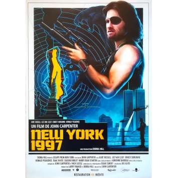 NEW-YORK 1997 Affiche de film - 40x60 cm. - R2010 - Kurt Russel, John Carpenter