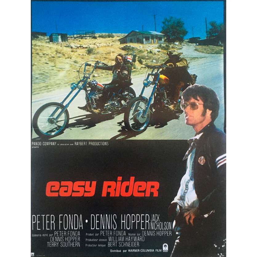 EASY RIDER Affiche de film - 40x60 cm. - R2000 - Peter Fonda, Dennis Hopper