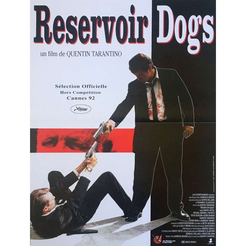 RESERVOIR DOGS Movie Poster - 15x21 in. - R2000 - Restrike - Quentin Tarantino, Harvey Keitel