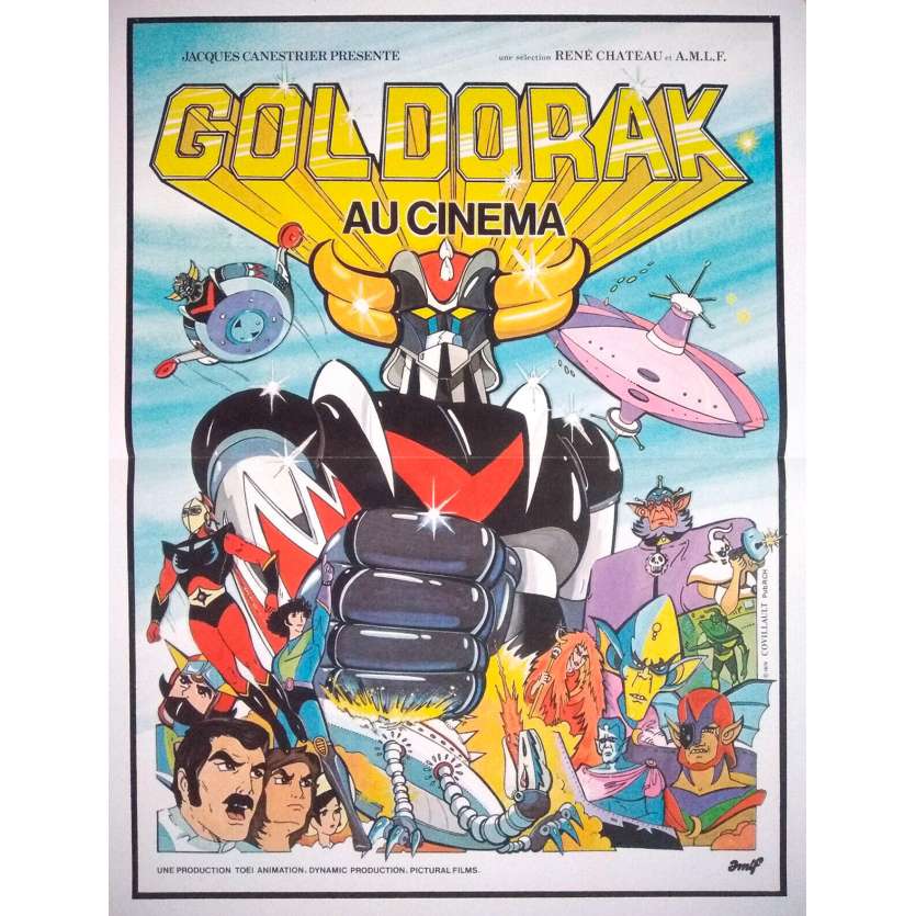 GOLDORAK Affiche de film - 40x60 cm. - R1990 - Grendizer, Go Nadai
