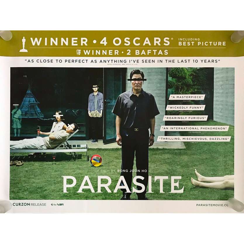 PARASITE - GISAENGCHUNG Original Movie Poster  - 30x40 in. - 2019 - Bong Joon Ho, Kang-ho Song