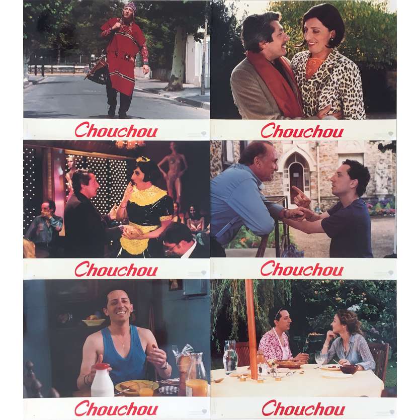 CHOUCHOU Original Lobby Cards - 9x12 in. - 2003 - Merzak Allouache, Gad Elmaleh