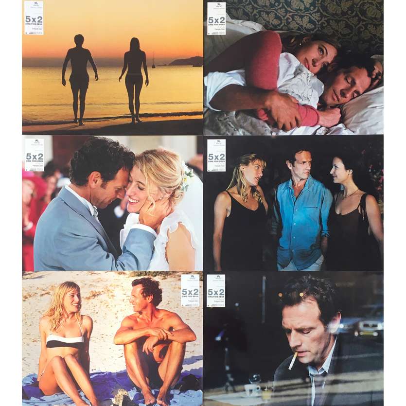 CINQ FOIS DEUX 5x2 Photos de film  - 21x30 cm. - 2004 - Valeria Bruni Tedeschi, François Ozon