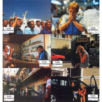 THE TOWN IS QUIET Original Lobby Cards - 9x12 in. - 2000 - Robert Guédiguian, Ariane Ascaride