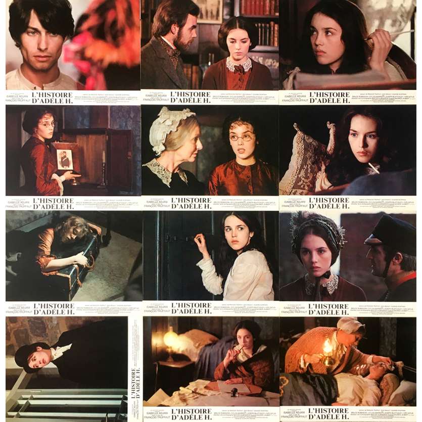 THE STORY OF ADELE H. Original Lobby Cards Set B - 9x12 in. - 1975 - François Truffaut, Isabelle Adjani