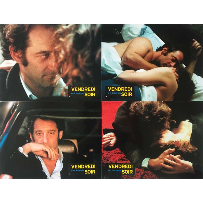 Friday NIGHT Original Lobby Cards  - 9x12 in. - 2002 - Claire Denis, Valérie Lemercier