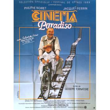 CINEMA PARADISO Affiche de film  - 120x160 cm. - 1988 - Philippe Noiret, Giuseppe Tornatore