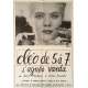 CLEO FROM 5 TO 7 Original Movie Poster - 23x32 in. - 1962 - Agnès Varda, Corinne Marchand