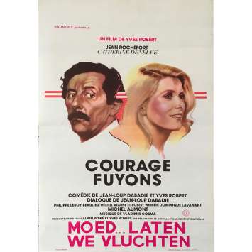 COURAGE FUYONS Affiche de film - 35x55 cm. - 1979 - Catherine Deneuve, Yves Robert