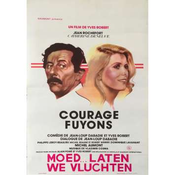 COURAGE LET'S RUN Original Movie Poster - 14x21 in. - 1979 - Yves Robert, Catherine Deneuve