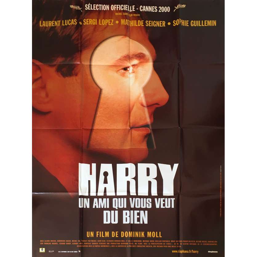 HARRY UN AMI QUI VOUS VEUT DU BIEN Affiche de film - 120x160 cm. - 2000 - Sergi Lopez, Dominik Moll